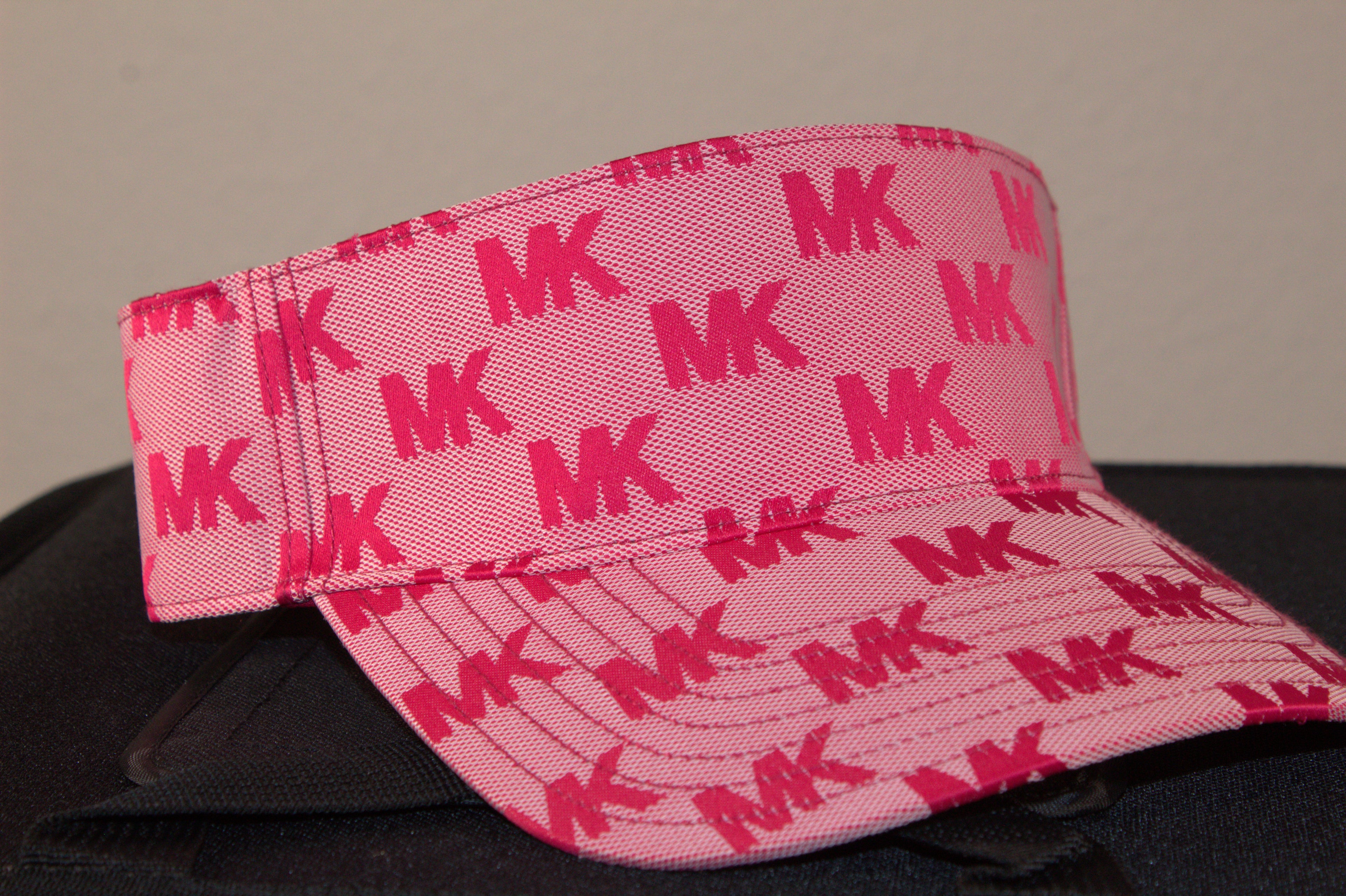 Michael Kors Logo Jacquard Visor Red One Size