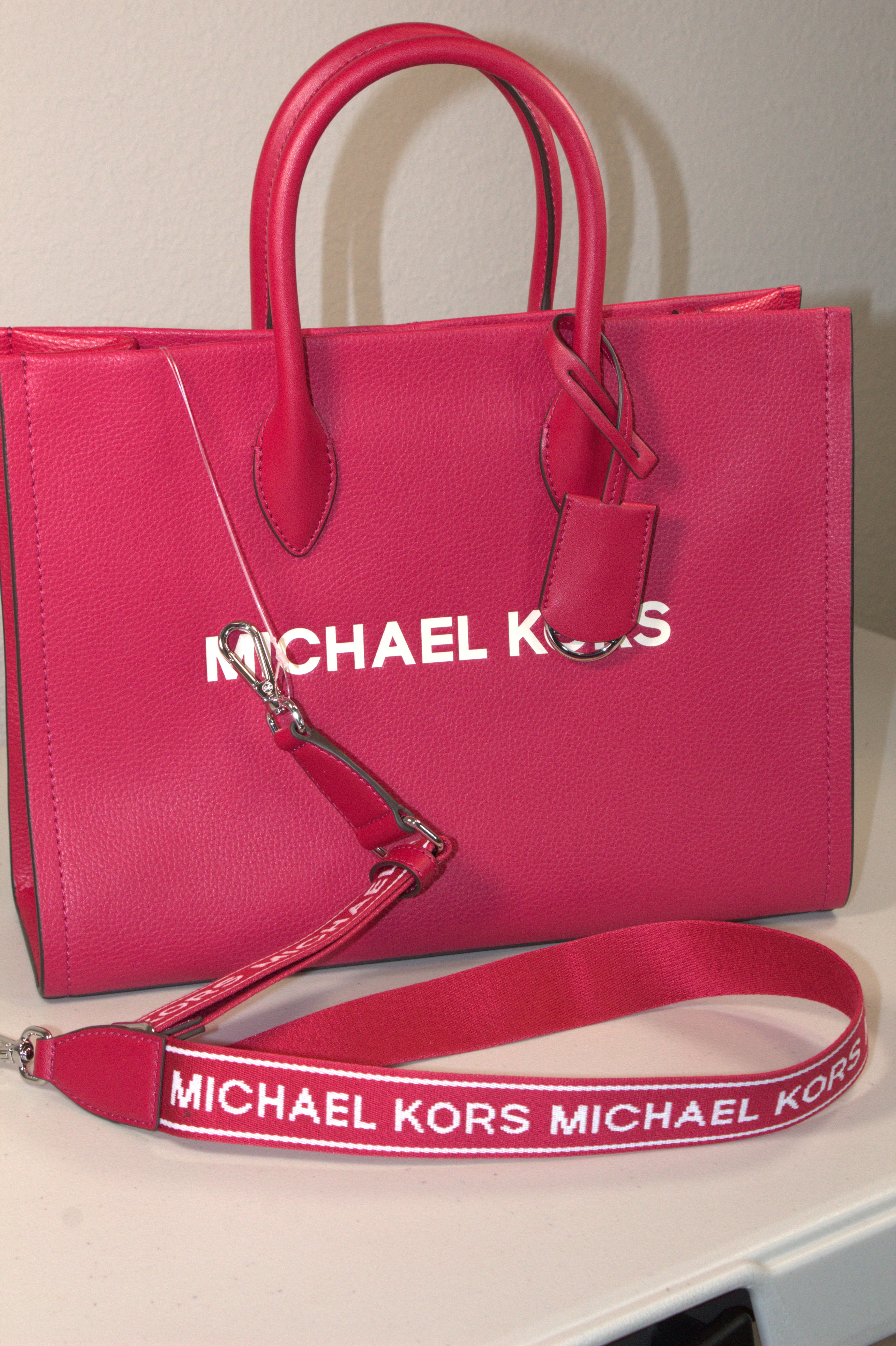 Michael Kors Mirella Medium Pebbled Leather Tote Bag