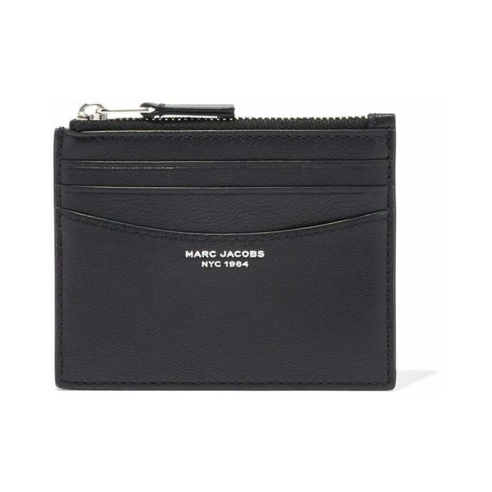 Marc Jacobs Women's Slim 84 Zip Black Card Holder