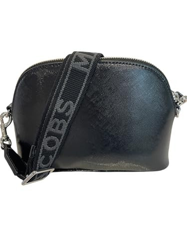 Marc Jacobs Small Dome Leather Crossbody Bag (Black)