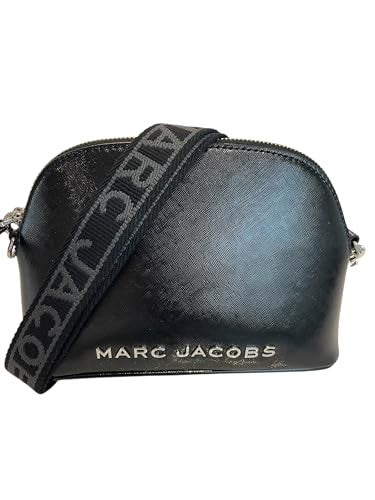 Marc Jacobs Small Dome Leather Crossbody Bag (Black)